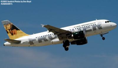 Frontier Airlines A319-111 N907FR aviation stock photo #7180