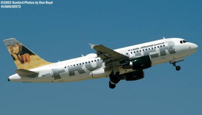 Frontier Airlines A319-111 N907FR aviation stock photo #7181