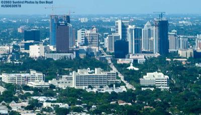 2003 - downtown Ft. Lauderdale landscape aerial stock photo #7191
