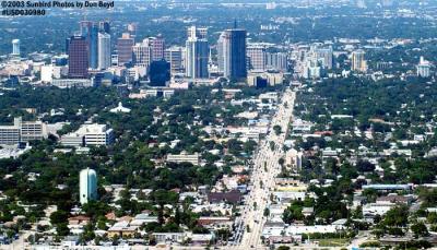 2003 - downtown Ft. Lauderdale landscape aerial stock photo #7192
