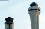 2002 - FAA ATC Towers at Miami International Airport stock photo