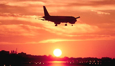 A320 sunset aviation stock photo #SS9929L