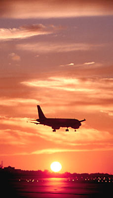 A320 sunset aviation stock photo #SS9929p