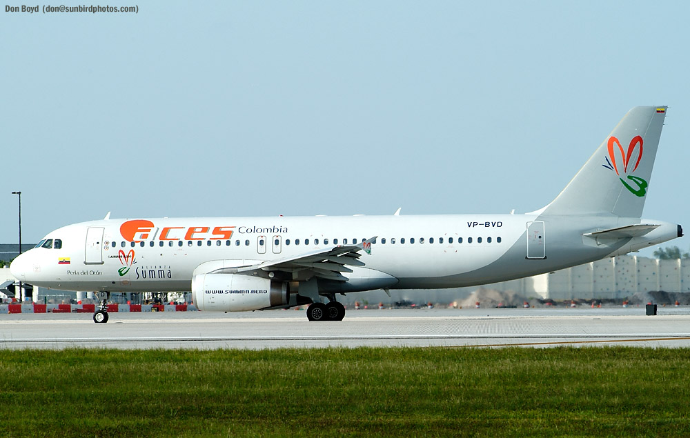 ACES A320-233 VP-BVD aviation stock photo