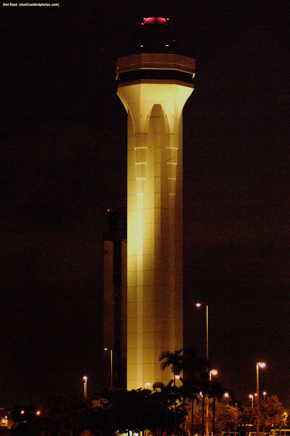 2002 - Miami International Airports new FAA Air Traffic Control Tower at Miami International Airport stock photo