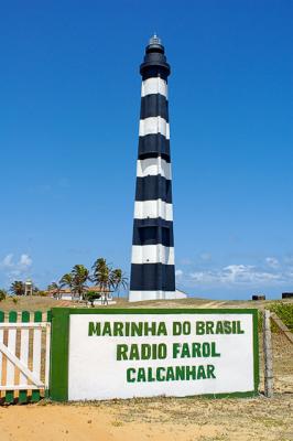 Farol do calcanhar vertical com placa