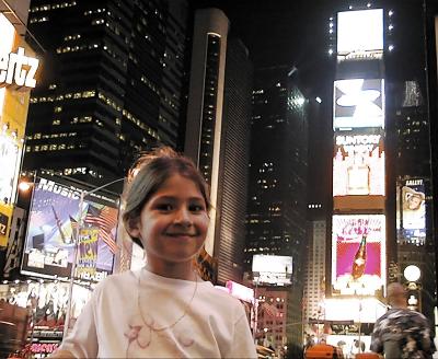Jessica in Times Square