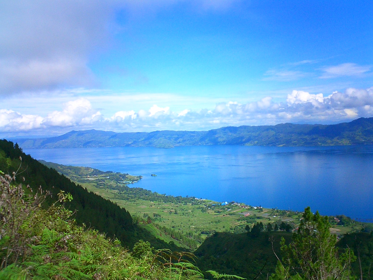 Amazing views from the top of Samosir Island, Sumatra