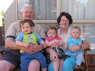 grand-children on their knees