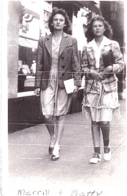 Merrill  and Betty 5th Avenue, Nashville TN 1944