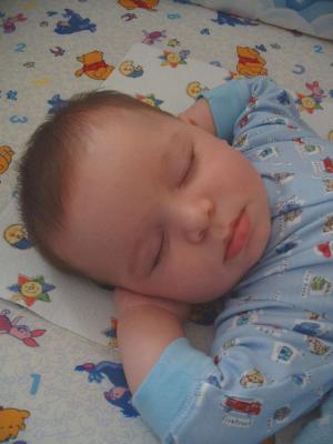 still sleeping like Daddy :)