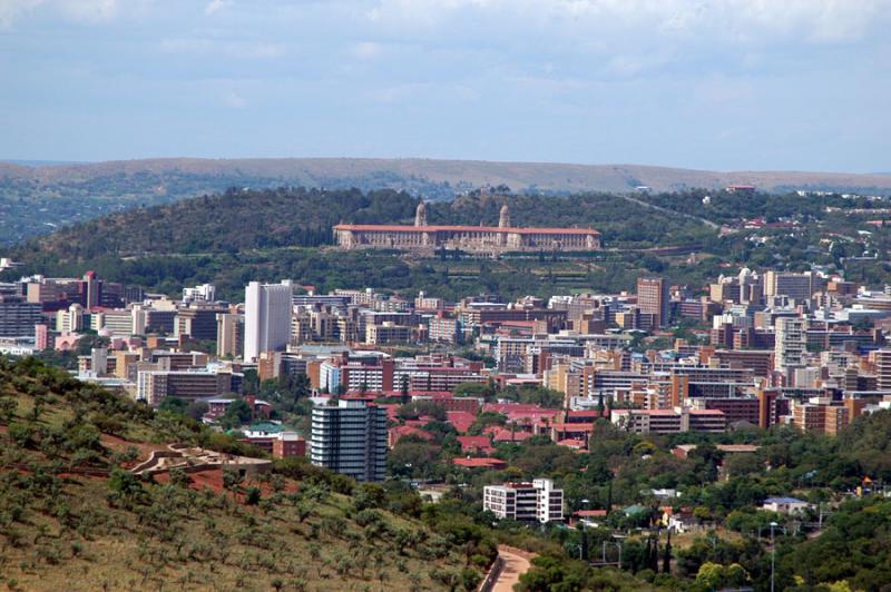 Union Building on a hill above Pretoria