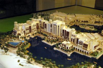 Architectural model of the Mina ASalam Hotel, Madinat Jumeirah