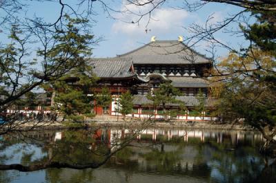 Todai-ji Temple is the home of the Buddhist Kegon sect