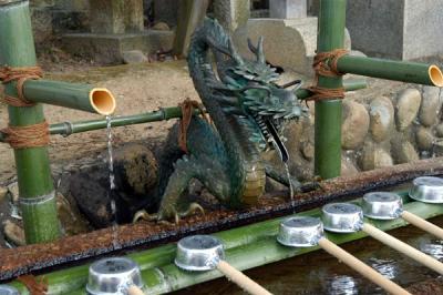 Dragon water fountain, Todai-ji Temple