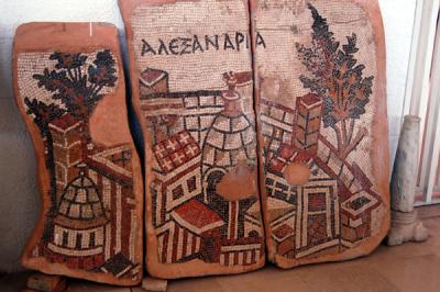 Mosaic with Alexandria, Jerash Museum