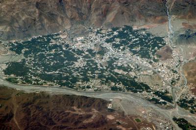 Aerial view of Rustaq, Oman