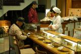 Small restaurant near Nara Station with displays of plastic food