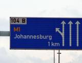 Johannesburg via the M1 motorway