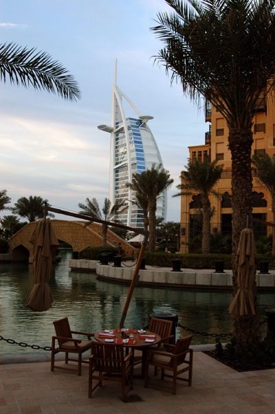 Waterside dining at Madinat Jumeirah