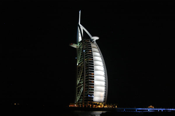Burj Al Arab at night