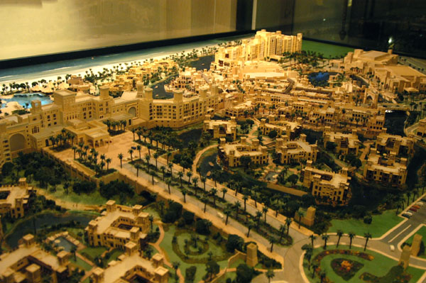 Architectural model of the now completed Madinat Jumeirah project
