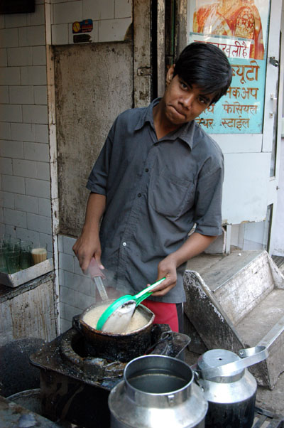 Cooking in Old Delhi