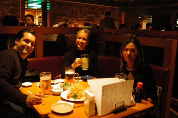 Japanese pub dining with Markus, Chevaun and Izumi