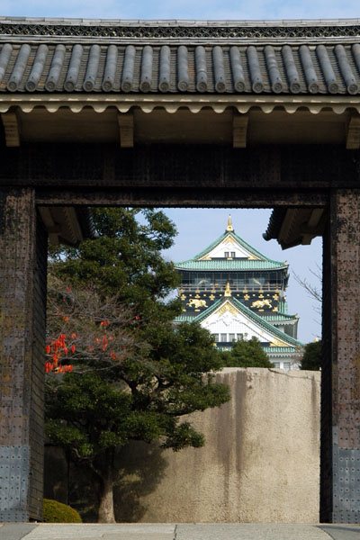 The main tower through Sakuramon Gate