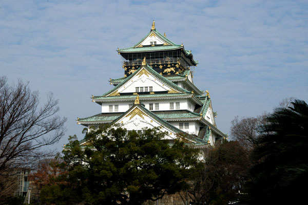 Originally from 1583, Osaka Castle's main tower was rebuilt in 1931