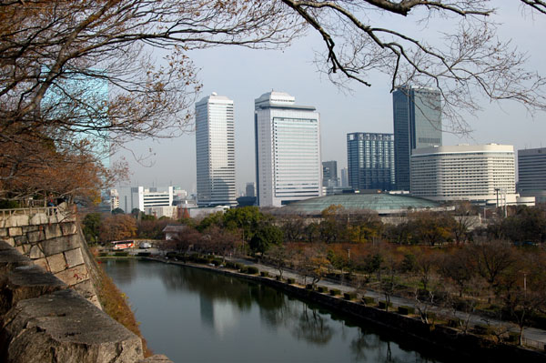 Northeast view from Osaka Castle