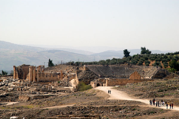 Temple of Zeus and the South Theatre, Jerash