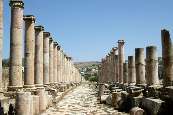 North end of the Cardo Maximus, Jerash