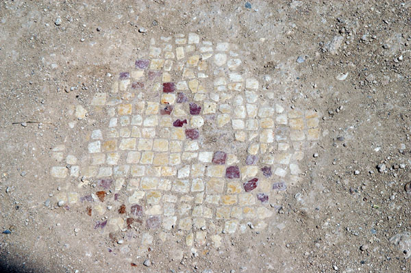 Mosaic remains, Jerash