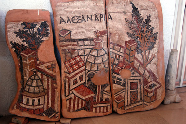 Mosaic with Alexandria, Jerash Museum