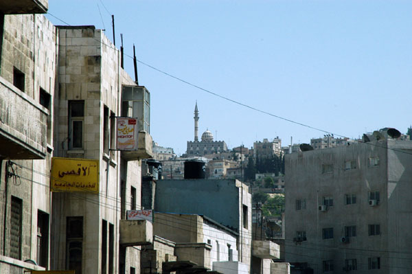 The Abu Darwish Mosque is on one of Ammans many hilltops