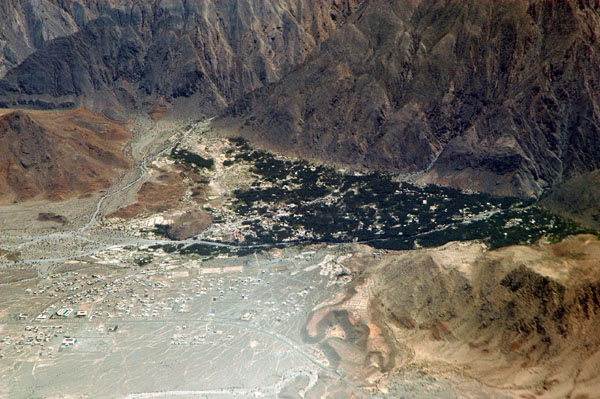 Aerial view of Nakhal, Oman