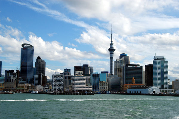 Auckland skyline from the Devonport ferry