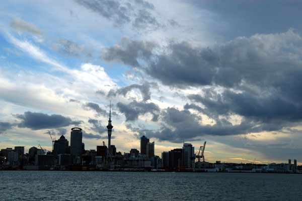 Auckland skyline from the Devonport Ferry