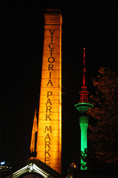 Victoria Park Market at night