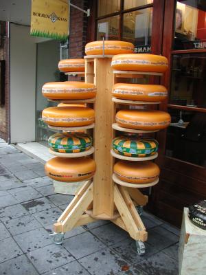 Cheese Wheels, Aalsmeer, Holland, September 2001