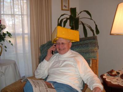 daddy, the cheese head   01-09-05