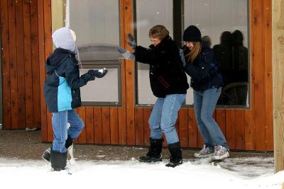 First Snowball Fight