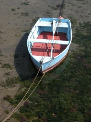 Boat near low tide
