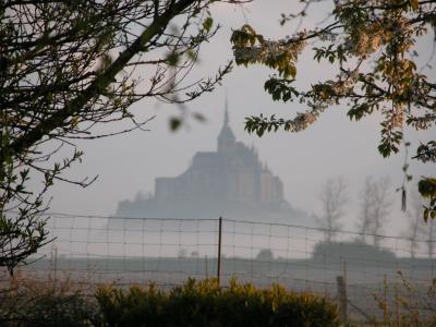 Mont St.-Michel from our B&B at dawn