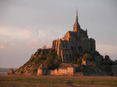 Mont St.-Michel near sunset