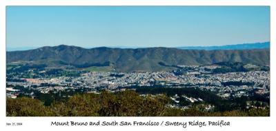 Mt Bruno and South San Francisco