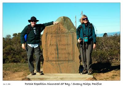 Bill and Sandy at Portolas Monument