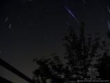 Caught a Perseid Meteor with star trails