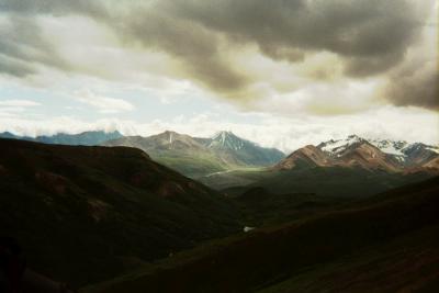 View from top of Polychrome Mt